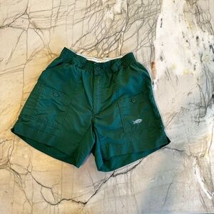 AFTCO Green Original Fishing Shorts 28 in waist